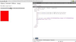 JQUERY EFFECTS STOP METHOD DEMO