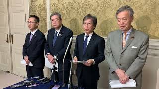 2024年2月5日　安住国対委員長　野党国対委員長会談後ぶら下がり