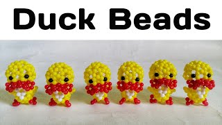 Tutorial Membuat Gantungan Kunci Manik Manik Bebek// DIY // How to Make Keychain Duck Beads