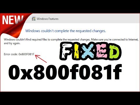 0x800f081f Windows 10 / 8 / 7 Fix | How to fix Error 0x800f081f  .NET Framework 3.5 Installation