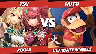 Kagaribi 3 Pools - Tsu (Pyra Mythra, Terry) Vs. Huto (Diddy) SSBU Smash Ultimate