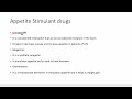 appetite stimulants and suppressants