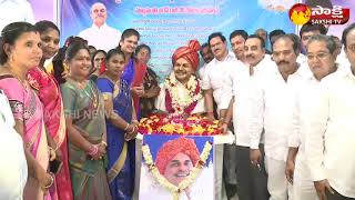 YSR 70th Birth Anniversary Celebrations in  Eluru | Sakshi TV