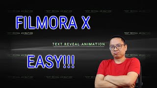 Text Reveal Animation Effect Title - Filmora X Tutorial For Beginners