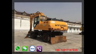 Used Hyundai 210W wheel excavator for sale!