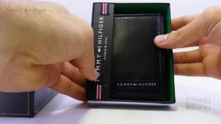 CARTEIRA TOMMY HILFIGER TRIFOLD PRETA #UNBOXING