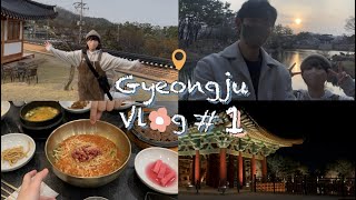 台韓夫婦🌸櫻花季的慶州旅行四天三夜 vlog/慶州美食/韓屋飯店/慶州景點