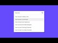 Search Bar with Auto complete Search Suggestions using HTML CSS & JavaScript