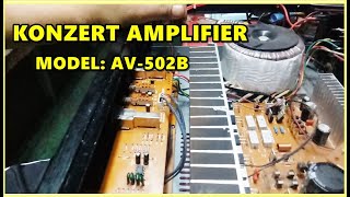 HOW TO REPAIR KONZERT AMPLIFIER MODEL AV 502B