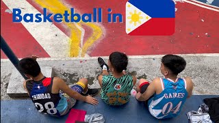 Tenement basketball court in Taguig, Manila. Philippines