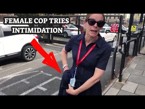 Female Undercover Cop Tries Intimidation - YouTube