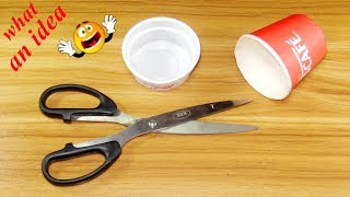 Waste materials reuse idea | DIY arts and crafts | DIY HOME DECO DIY | Cool idea