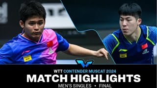 Lin Shidong vs Wen Ruibo - Men's Singles Final | WTT Contender Muscat 2024 Highlights