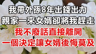 我帶外孫8年不僅出力，還自掏腰包20萬，親家一來女婿卻將我趕走，我不廢話直接離開，一個決定讓女婿後悔莫及！#幸福心語 #為人處世 #生活經驗 #情感故事