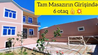 Tam Masazırın Girişində 6 Otaqlı Möhtəşəm Bir Ev !!!😱👍Əla Qiymətə !!