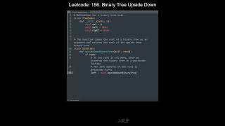Leetcode 156. Binary Tree Upside Down in Python | Python Leetcode | Python Coding Tutorial | ASMR