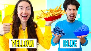 Eating Only ONE Color Food for 24 HOURS Challenge!