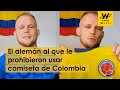 Dominic Wolf reaccionó a prohibición del uso de la camiseta de Colombia