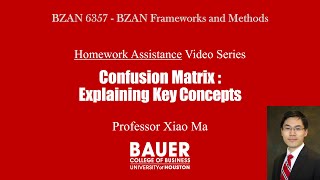 [BZAN6357 Framework] HW Assist - Confusion matrix: Key concepts explained | Bauer@UH BZAN PythonBA