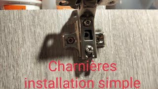 Comment choisir et installer vos charnières de meubles explication simple et facile avec gabarit.