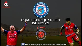 Jamshedpur FC ⚽Complete Squad List ISL 2020 ⚽ |  Watch Live Match Daily | #footballinblood #isl2020