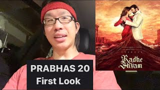 Prabhas 20 First Look REACTION l Radhe Shyam Poster | Prabhas | Pooja Hegde