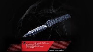 MICROTECH Ultratech D/E Frag Signature Series Tactical Full Serrated 122-3 TFRS