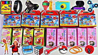 motu patlu Vs makeup kit Vs Doraemon surprise box 🤩 free gifts inside or Money 😍,car 🥰, cycle 🥰