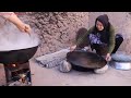 exploring to primitive rural life in mountains village of afghanistan shakh pilaf 🇦🇿 king dish