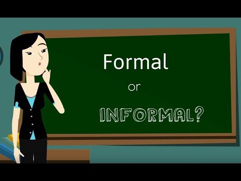 What is formal language in writing?