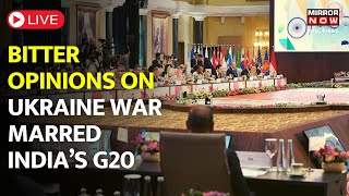 G20 Summit India 2023 LIVE: Foreign Ministers Meet ends, No consensus on Ukraine War | English News