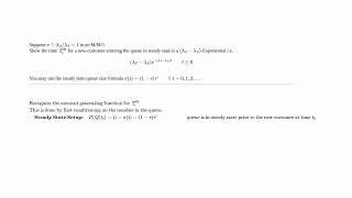 M/M/1 Queue proof