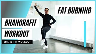 500 Calorie BhangraFit Home Workout | 28 Minutes Fat Burn | DJ Frenzy | Love Friday Mix Vol 4