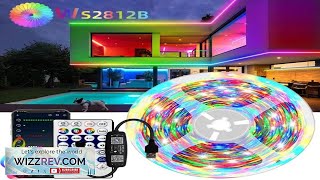 1-30M/1180Inch WS2812B Smart RGB Led Strip Magic RGBIC Chasing Individually Addressable Review