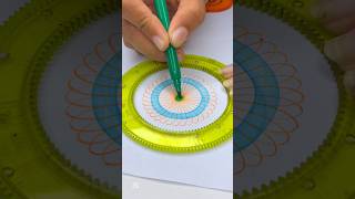 Colorful Spirograph Masterpiece! Watch Till the End!🌈🖌 #CreativeArt #Spirograph #artshorts