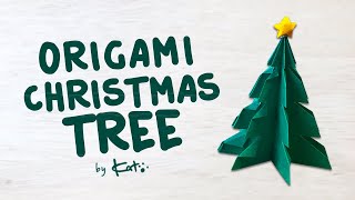 Easy Origami Christmas Tree Tutorial