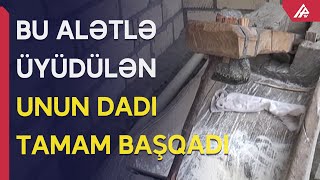 Zaqatalada un üyüdən qeyri-adi alət - Sakinlər ondan əl çəkmir - APA TV