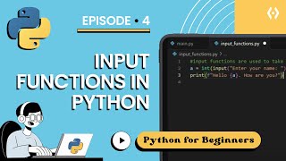 How to Take User Input in Python | Python 3.13 Tutorial for Beginners (Episode 4)