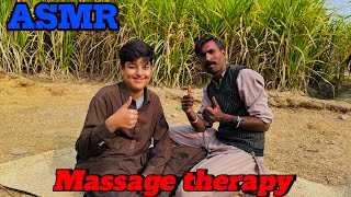 ASMR|| Young Boy Head Massage Therapy By Kalu Bhai || Satisfying Massage