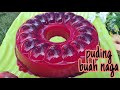 CARA MEMBUAT PUDING BUAH NAGA MERAH || Simple enak dan Cantik