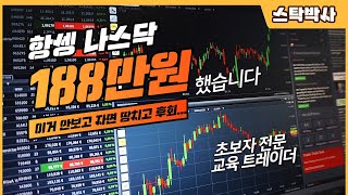 [스탁박사]항셍,나스닥 188만원 고공행진-30_해외선물 기초 배우기,챠트보는 방법