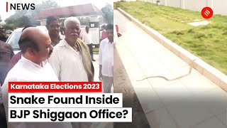 As CM Basavraj Bommai Reaches BJP Shiggaon Office, Snake Found Inside