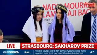 Live: Former ISIL sex slaves receive the Sakharov Prize, Strasbourg