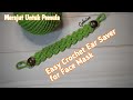 Easy Crochet Ear Saver for Face Mask // Konektor Masker Rajut Untuk Pemula // Subtitle