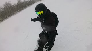 安比高原スキー場　Riding from top to bottom at Appi snow mountain resort (2024/12/21) ザイラーロングコース