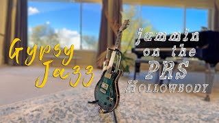 Gypsy Jazz Jam on the PRS SE Hollowbody II Piezo Guitar (French, Bireli Lagrene, Django Reinhardt)