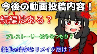 【報告】今後の動画投稿内容や茶番劇について！！