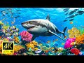 Aquarium 4K (ULTRA HD) - Exotic World Of Marine Reptiles And Coral Reefs With Soothing Music