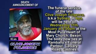 Clive Joseph Fulgence short 1