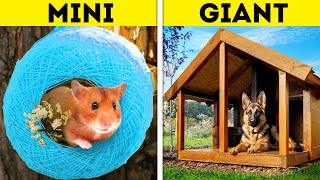 MINI CRAFTS VS. GIANT CRAFTS || Dollar Store DIY House Crafts That Will Amaze You